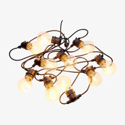 Heal's Sirius Tobias LED Garden String Lights Clear Glass Supplement Set - Heal's UK Outdoor Furniture