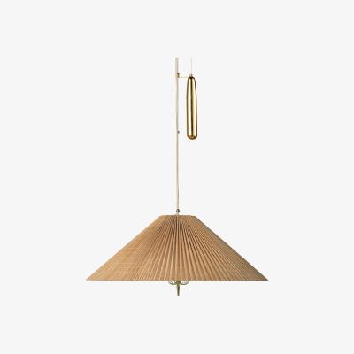Heal's Gubi A1972 Pendant Light Brass/Bamboo Ø60