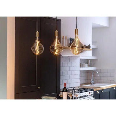 Heal's Tala Linear Triple Pendant Canopy with Brass Fittings - Heal's UK Lighting