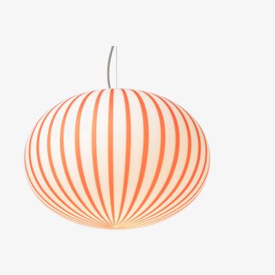 Heal's Established & Sons Filigrana S3 Ellipse Pendant Light Large White Red - Heal's UK Lighting