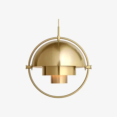 Heal's Gubi Multi Lite Pendant Brass Rose Dust - Heal's UK Lighting