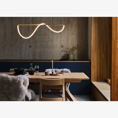 Heal's Heal's Wave LED Long Pendant Light Glossy White