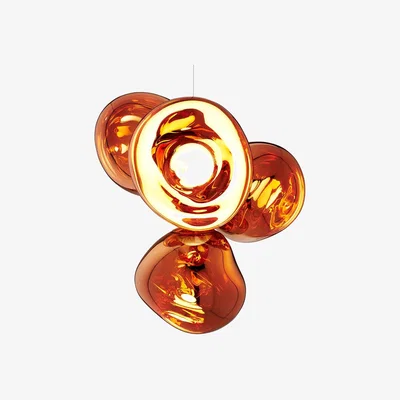 Heal's Tom Dixon Melt LED Chandelier Copper Small - Heal's UK Lighting