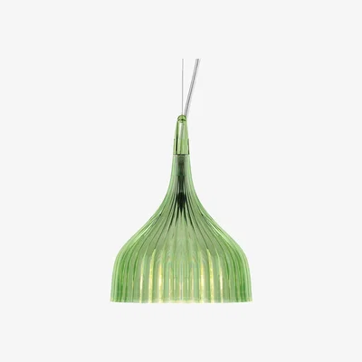 Heal's Kartell E' Pendant Transparent Green - Heal's UK Lighting