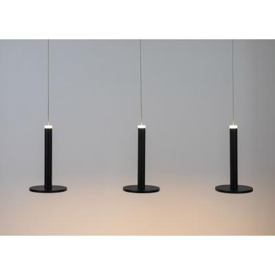 Heal's Heal's Disc 3 Long LED Pendant Matt Black - Heal's UK Lighting