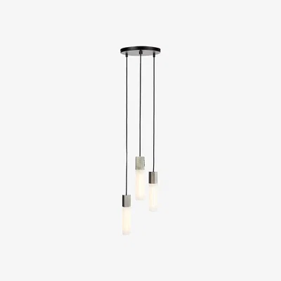 Heal's Tala Basalt Triple Pendant Stainless Steel - Heal's UK Lighting