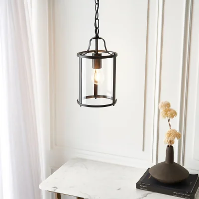 Homebase Chester Single Pendant Light - Black