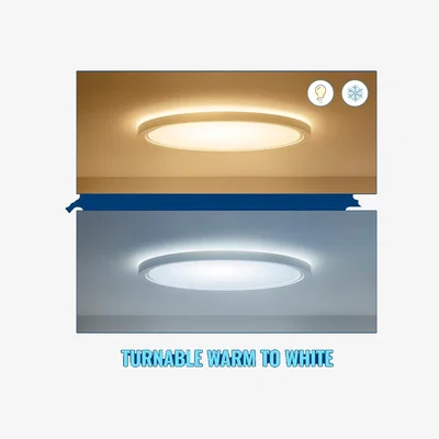 Homebase WiZ Smart LED SuperSlim Ceiling Light Colour 2600 Lumens - White