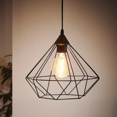 Homebase Eglo Tarbes Large Pendant Light - Black