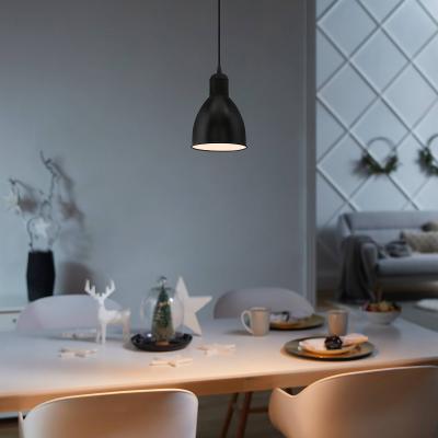 Homebase Eglo Priddy Pendant Ceiling Light - Black