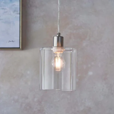 Homebase Clancy Pendant Light - Nickel