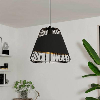 Homebase Eglo Austell Pendant Ceiling Light - Black & Gold