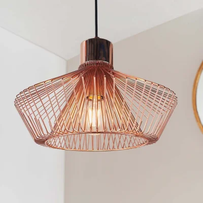 Homebase Lauris Pendant Light - Copper