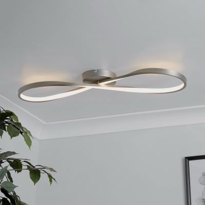 Homebase Austin LED Flush Ceiling Light - Satin Nickel