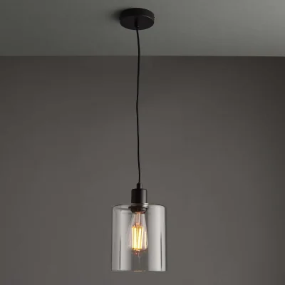 Homebase Clancy Pendant Light - Black