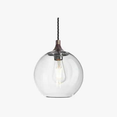 Industville Chelsea Glass Globe Pendant - 7 Inch