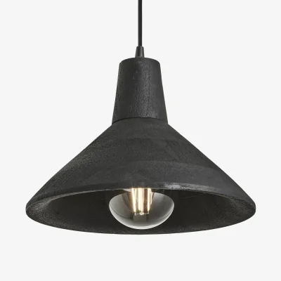 Industville Maribo Wooden Pendant Light - 12 inch