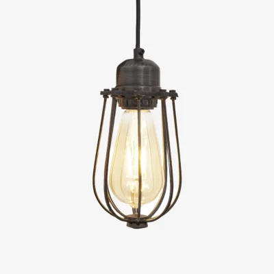 Industville Orlando Wire Cage Pendant - 4 Inch