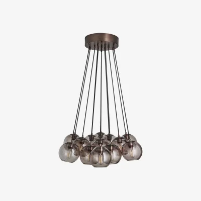 Industville Preston Glass Globe 13 Wire Cluster Lights - 7 Inch