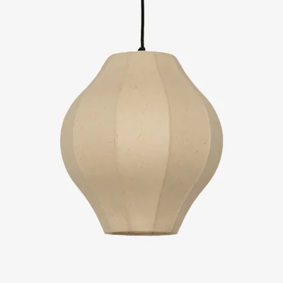 Industville Chepstow Lantern Paper Pendant Light - Ivory