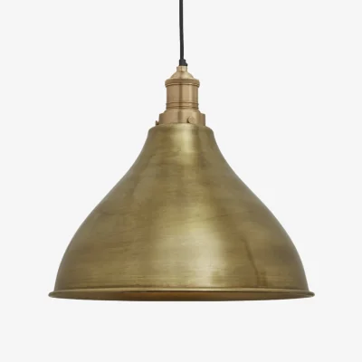 Industville Brooklyn Cone Pendant - 12 Inch - Brass