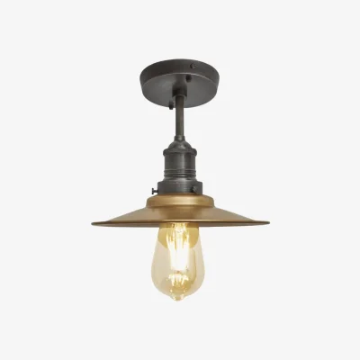Industville Brooklyn Flat Semi Flush Mount - 8 Inch