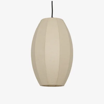 Industville Chepstow Drop Paper Pendant Light - Ivory