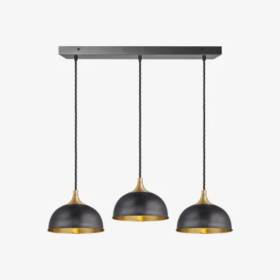 Industville Chelsea Dome 3 Wire Cluster Lights - 8 inch