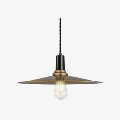 Industville Sleek Flat Pendant - 15 Inch