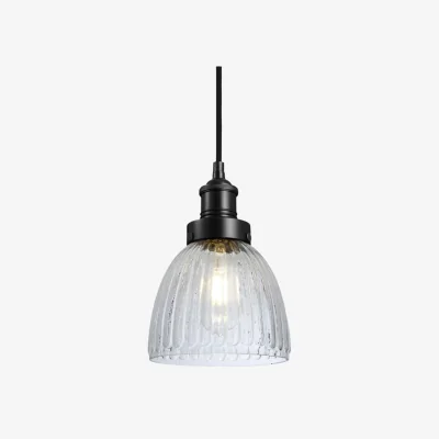 Industville Brooklyn Glass Cone Pendant Light - 7 Inch
