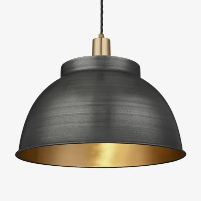Industville Sleek Dome Pendant Light - 17 Inch