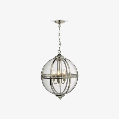 John Lewis Där Vanessa Glass Ceiling Light, Polished Nickel