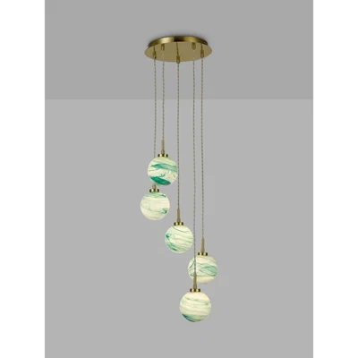 John Lewis John Lewis & Partners + Matthew Williamson Planet 5 Pendant Cluster Ceiling Light