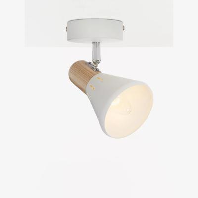 John Lewis John Lewis & Partners SES LED Single Spotlight, White/Wood