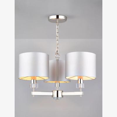 John Lewis John Lewis Greta 3 Arm Pendant Ceiling Light, Ivory