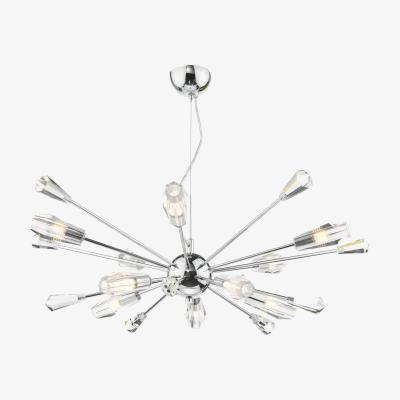 John Lewis Där Kalyssa 10 Arm Pendant Ceiling Light, Clear