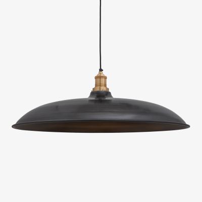John Lewis Industville Brooklyn Bowl Pendant Ceiling Light, Pewter/Brass