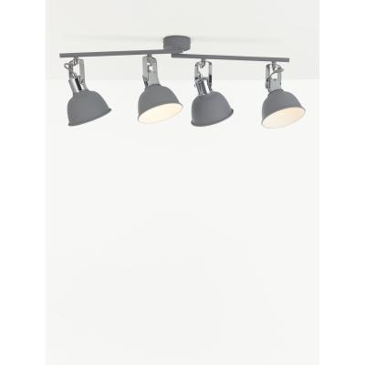 John Lewis John Lewis & Partners SES LED 4 Spotlight Ceiling Bar, Grey