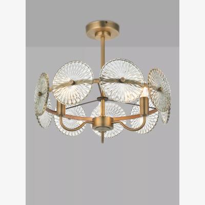 John Lewis John Lewis Savoie 3 Light Pendant Ceiling Light, Brass