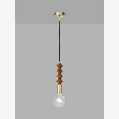 John Lewis Swoon Franklin Pendant Ceiling Light, Brass