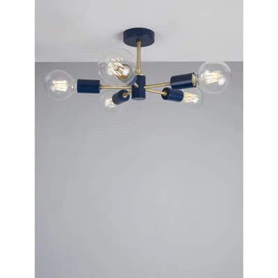 John Lewis ANYDAY John Lewis & Partners Spoke Semi Flush Ceiling Light
