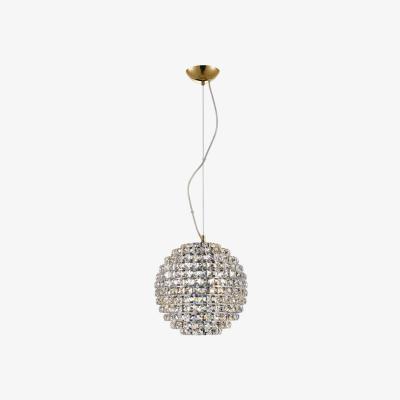 John Lewis Impex Nord Small Crystal Ceiling Light, Clear/Gold