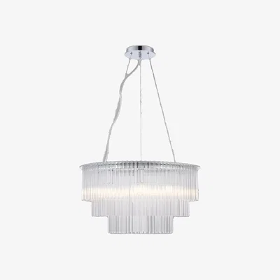 John Lewis Impex Panama 9 Light Ceiling Pendant, Chrome