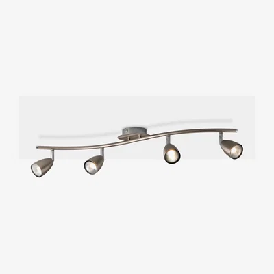 John Lewis John Lewis & Partners Thea GU10 LED 4 Spotlight Ceiling Bar