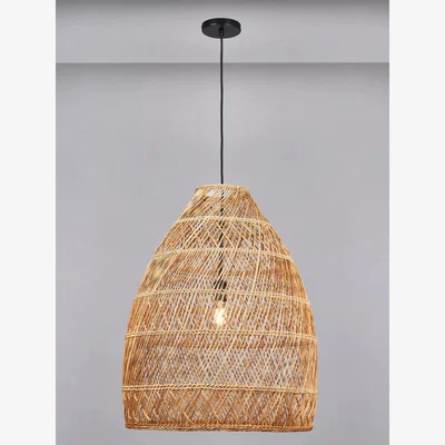 John Lewis Pacific Lifestyle Molokai Cloche Pendant Ceiling Light, Natural