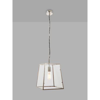 John Lewis Bay Lighting Aida Lantern Ceiling Light, Nickel