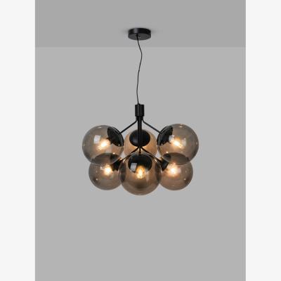 John Lewis Nordlux Ivona 6 Arm Ceiling Light, Smoke/Black