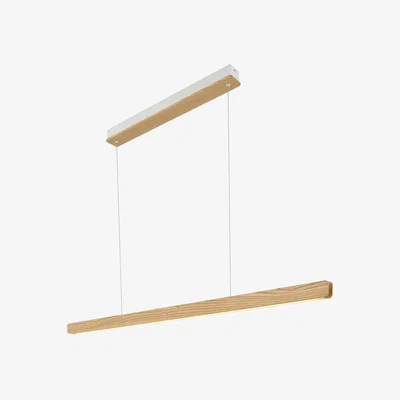 John Lewis Nordlux Ilgas Wood Bar Ceiling Light, Natural