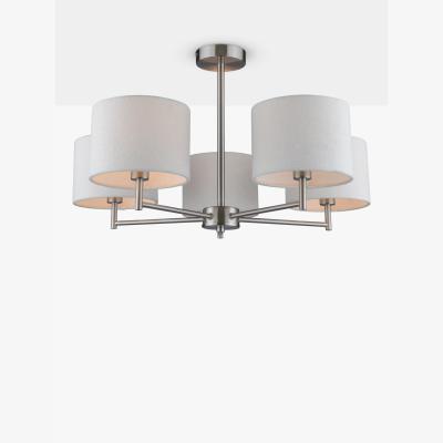 John Lewis John Lewis Blakely 5 Arm Ceiling Light, Silver