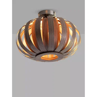 John Lewis Tom Raffield Urchin Flush Ceiling Light, Small